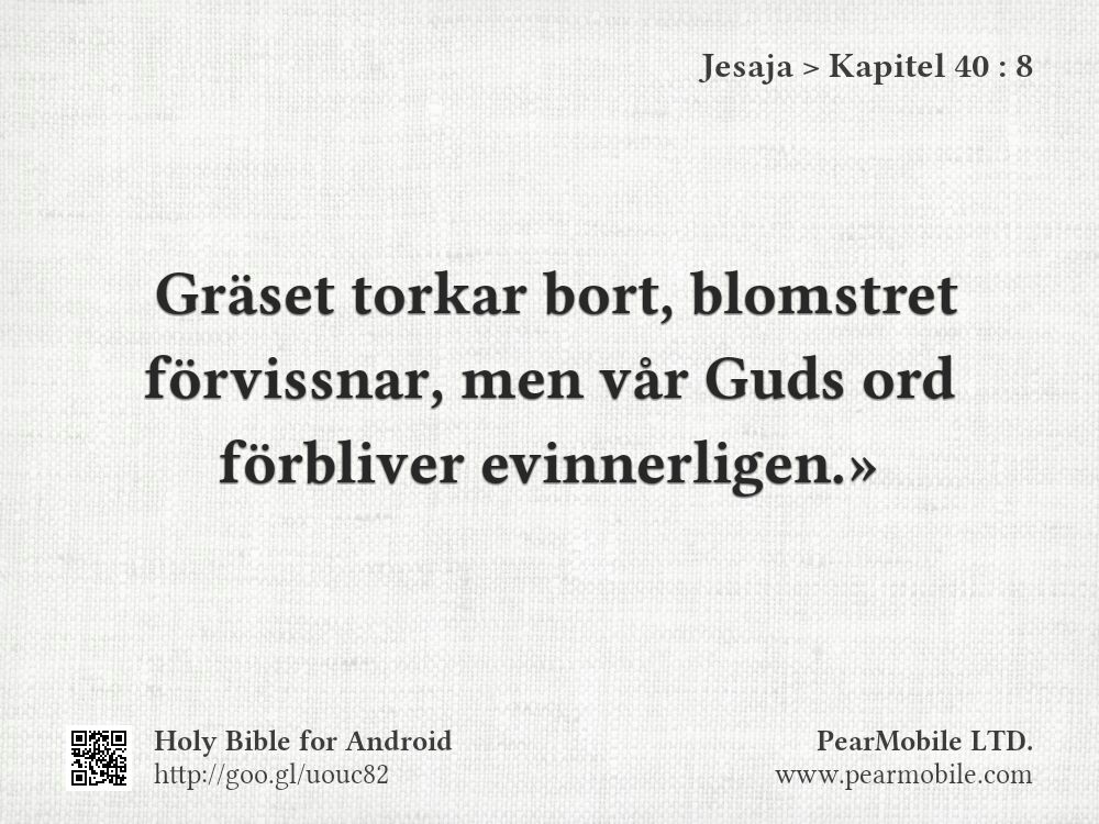 Jesaja, Kapitel 40:8